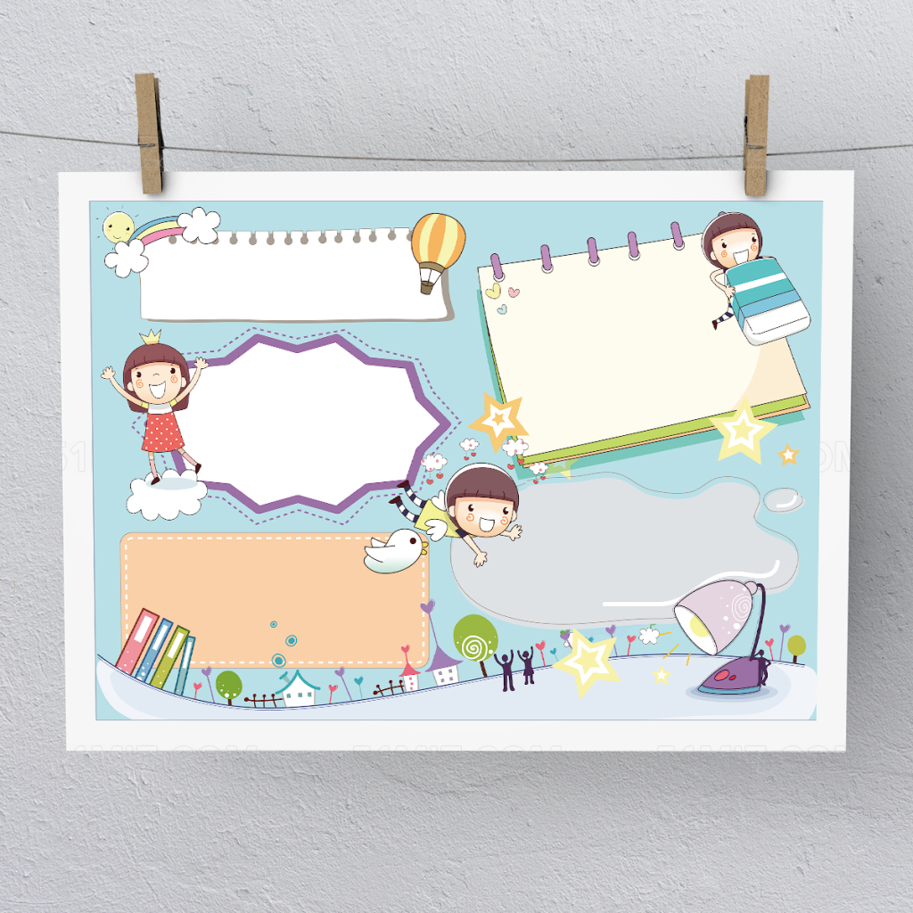 word小报空白电子小报模板
