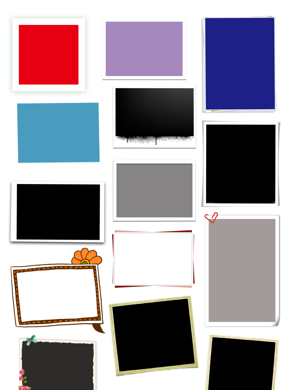 精美唯美相框边框png素材