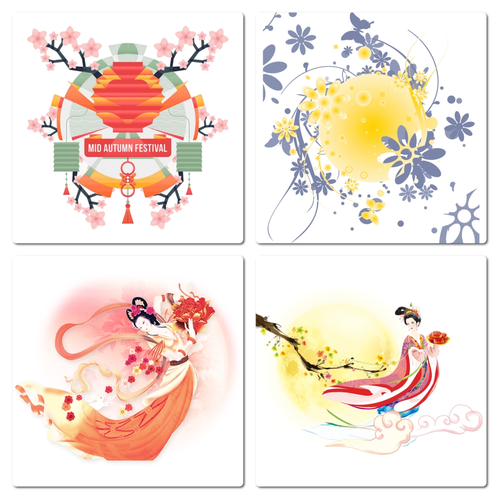 中秋节月亮嫦娥素材