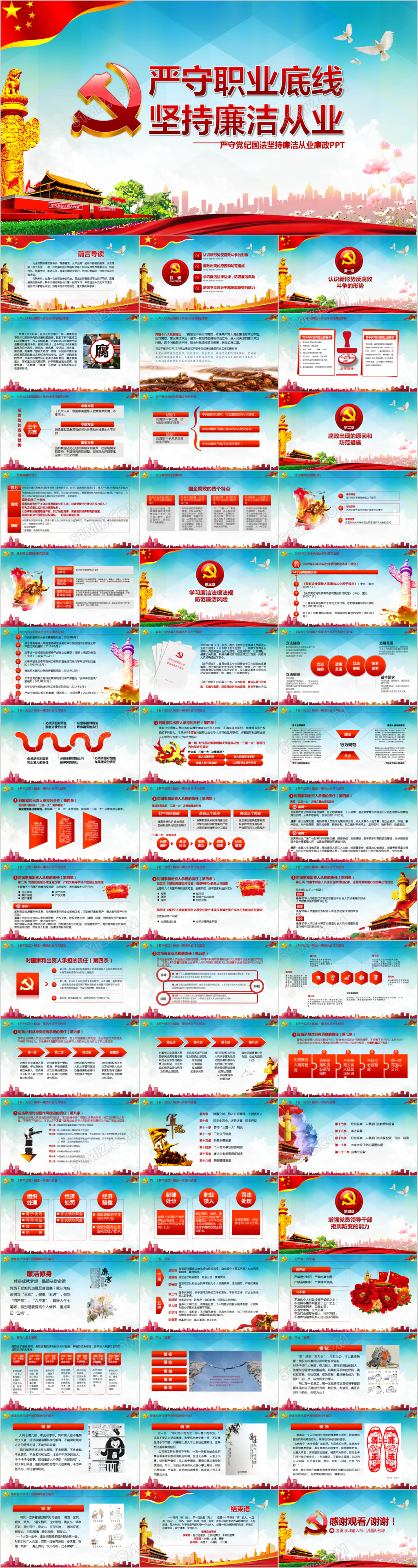 严守党纪国法坚持廉洁从业廉政PPT课件