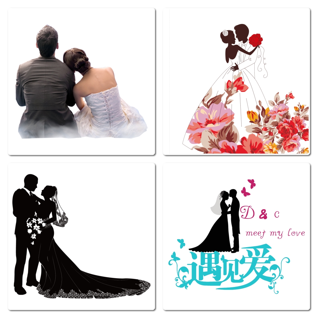 婚礼人物png素材