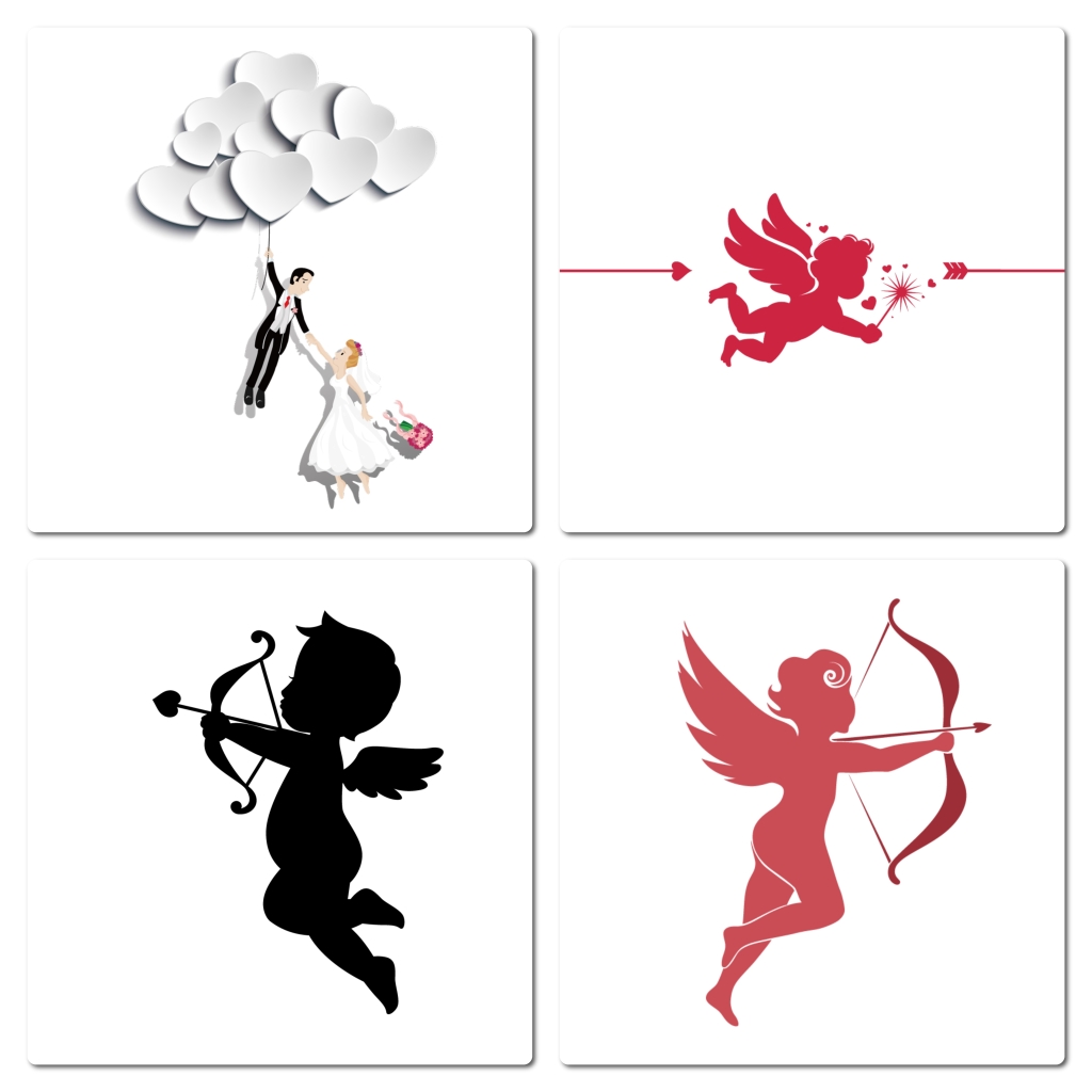 丘比特爱心气球素材