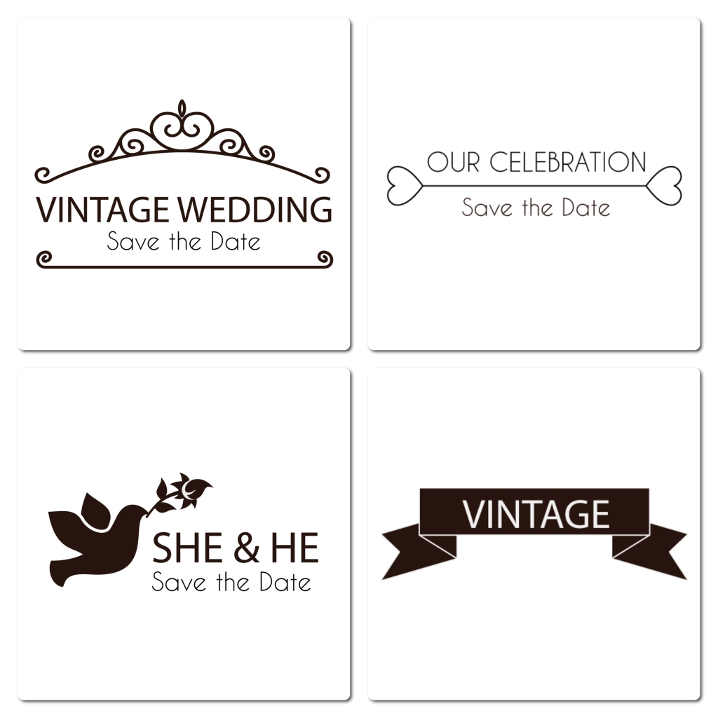 婚礼字体花纹设计