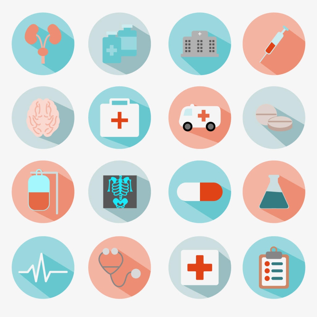 16个医学医院公益ICON图标