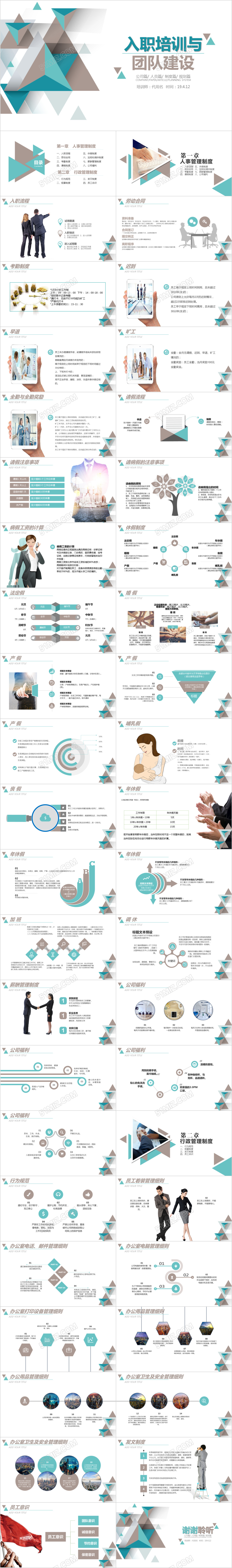 团队管理新员工入职培训公司简介PPT模板
