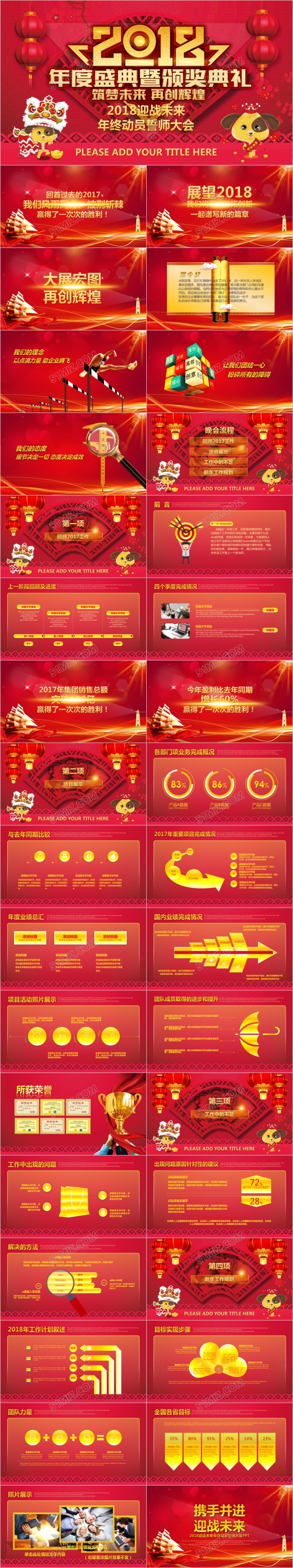 2018迎战未来年终动员誓师大会PPT