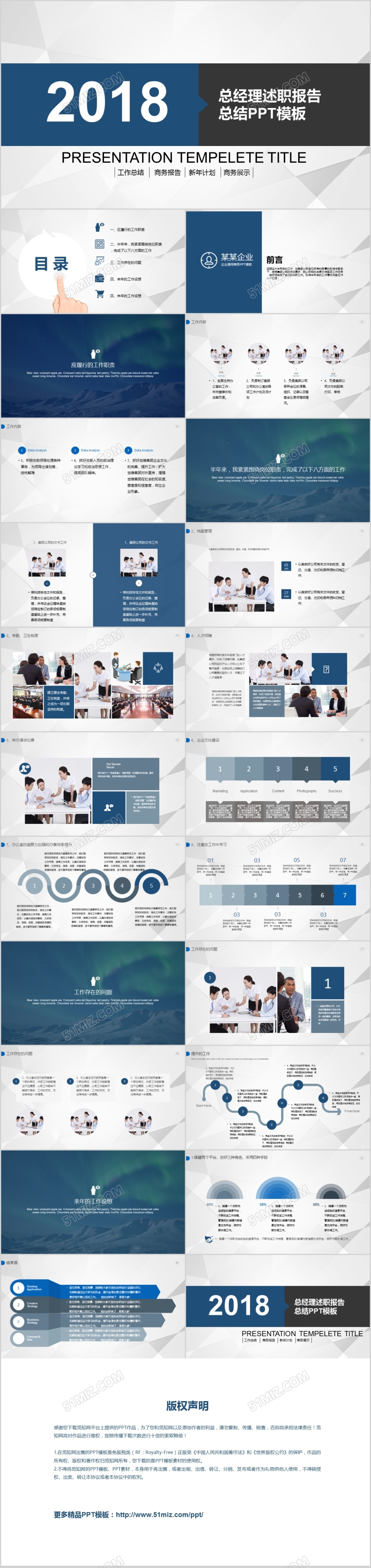 总经理述职报告工作述职报告ppt模板