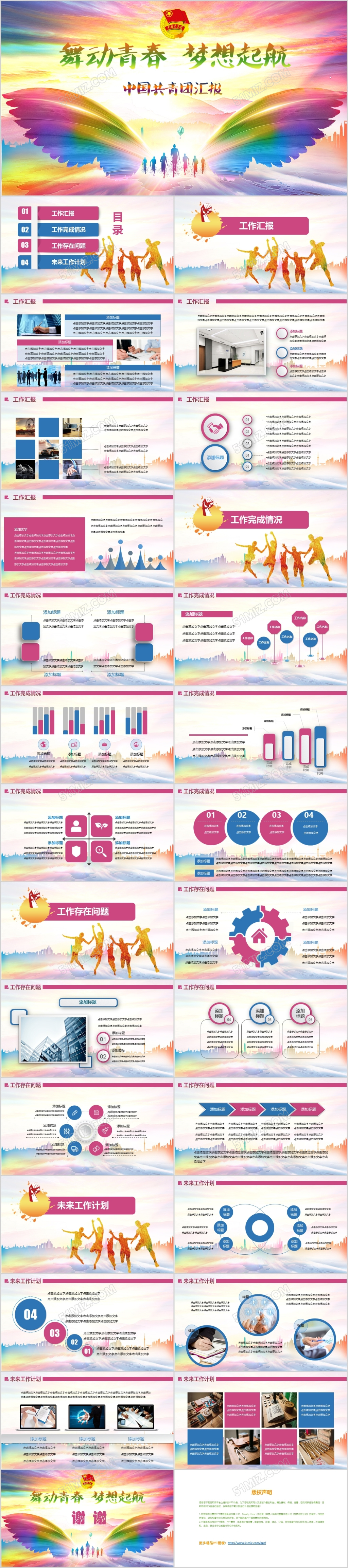 2018中国共青团工作汇报述职报告PPt
