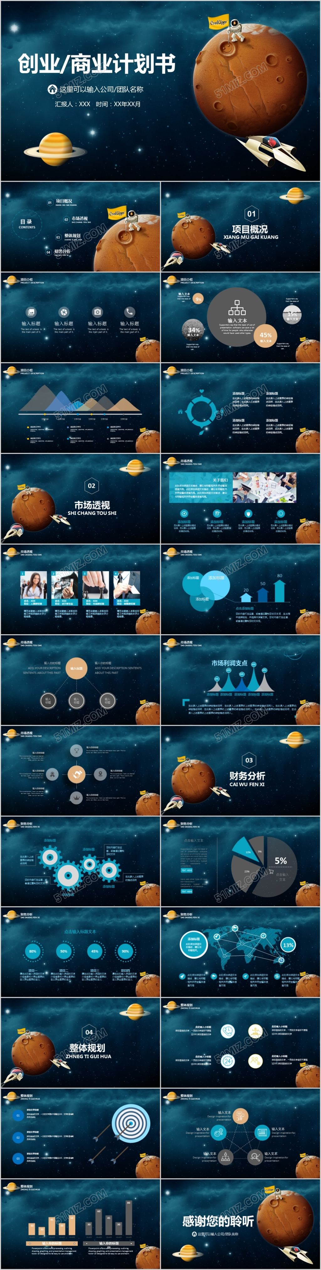 创意科技商务计划策划PPT模板