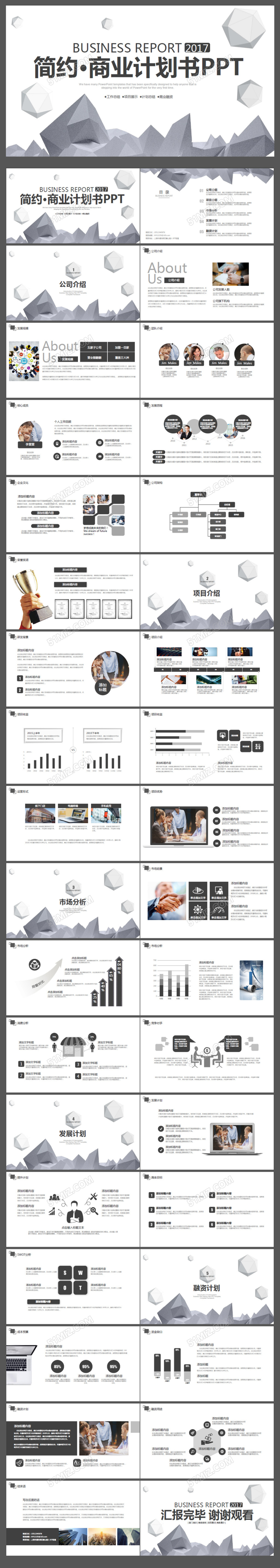 创业融资商业计划书ppt模板