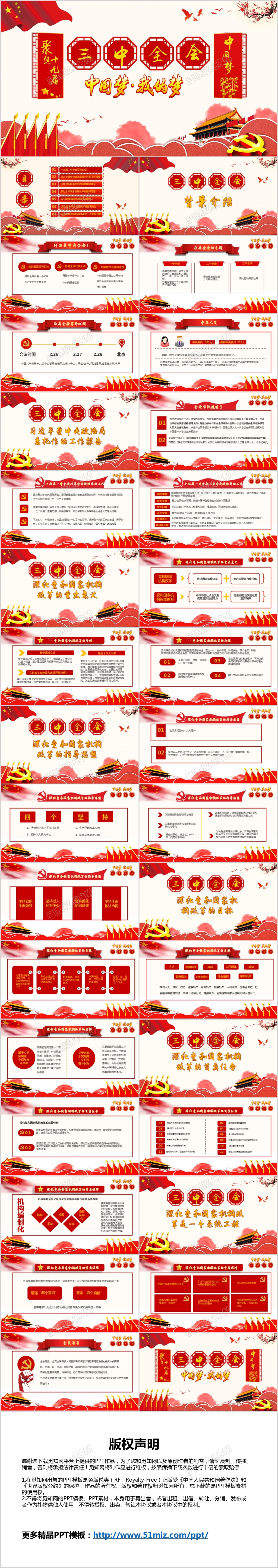 党政党课深度学习全国十九届三中全会会议精神解读党建党政党课PPT