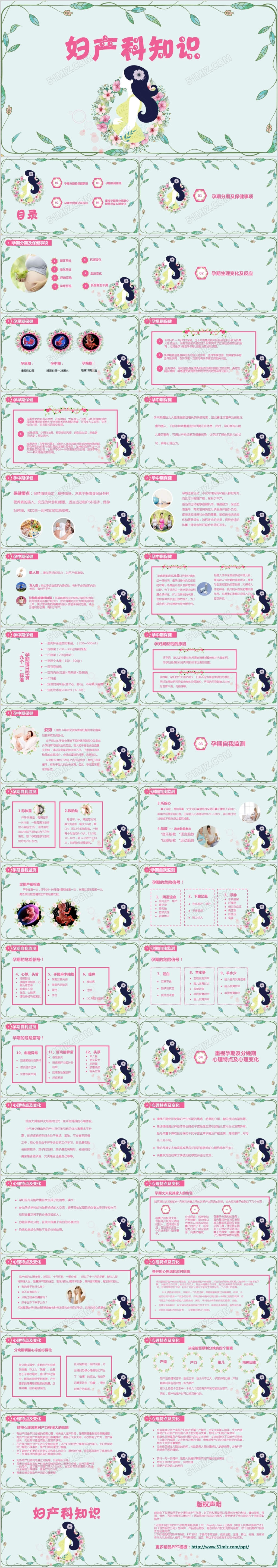 孕期妇产科大全妇产科培训ppt模板