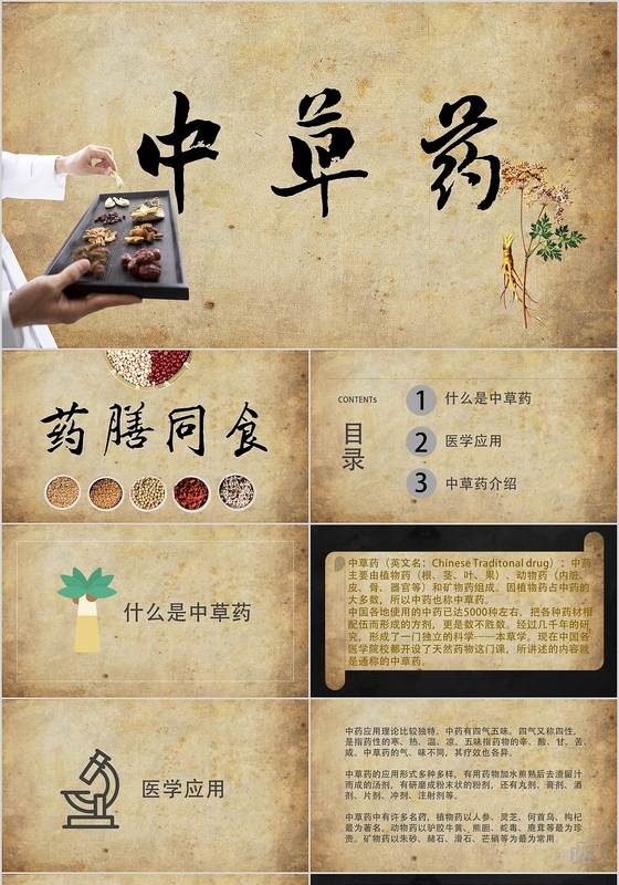 医院学生中医知识中草药培训ppt