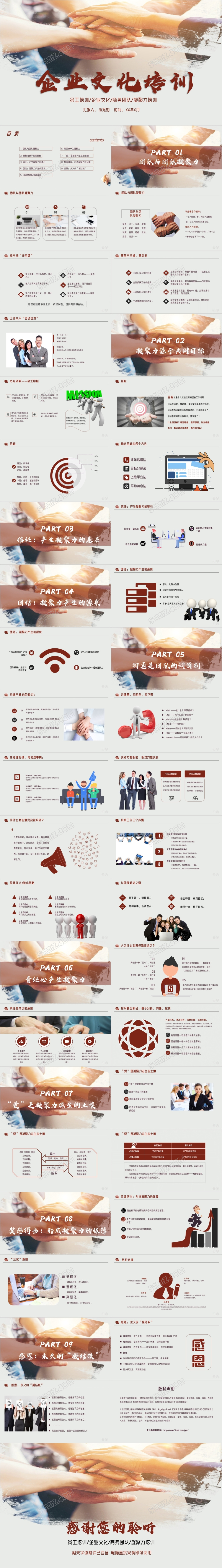 简约大气企业文化培训PPT模板