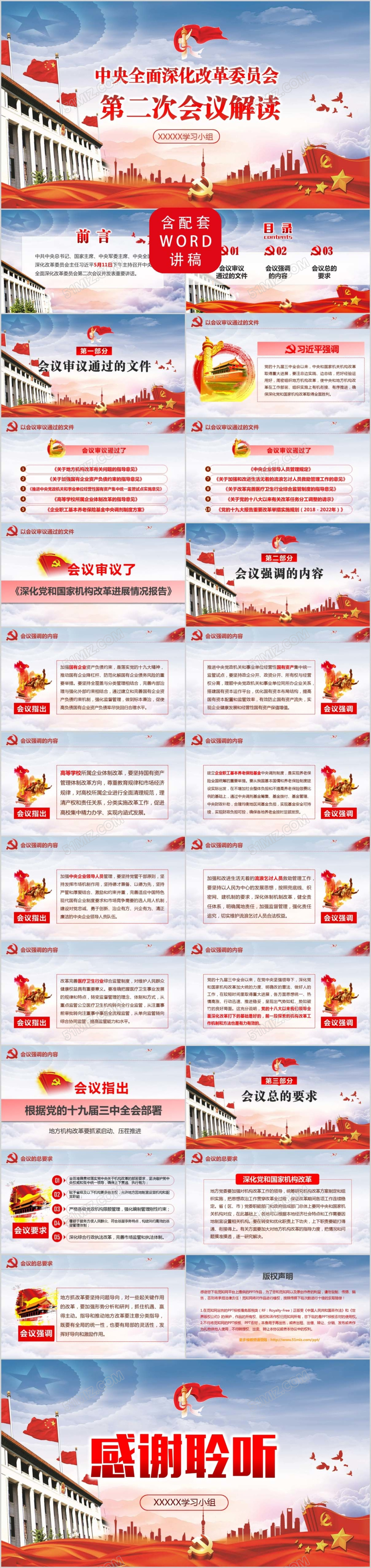 中央全面深化改革委员会第二次会议解读党政课件党课ppt