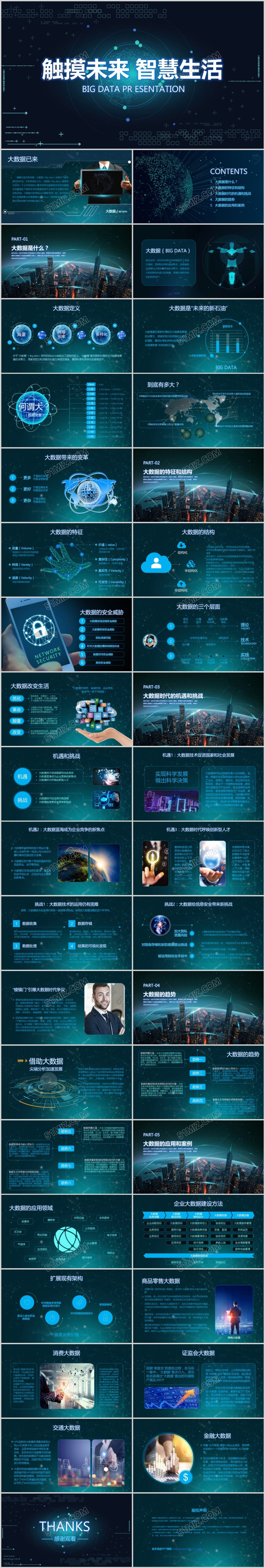 大数据ppt云计算科技ppt