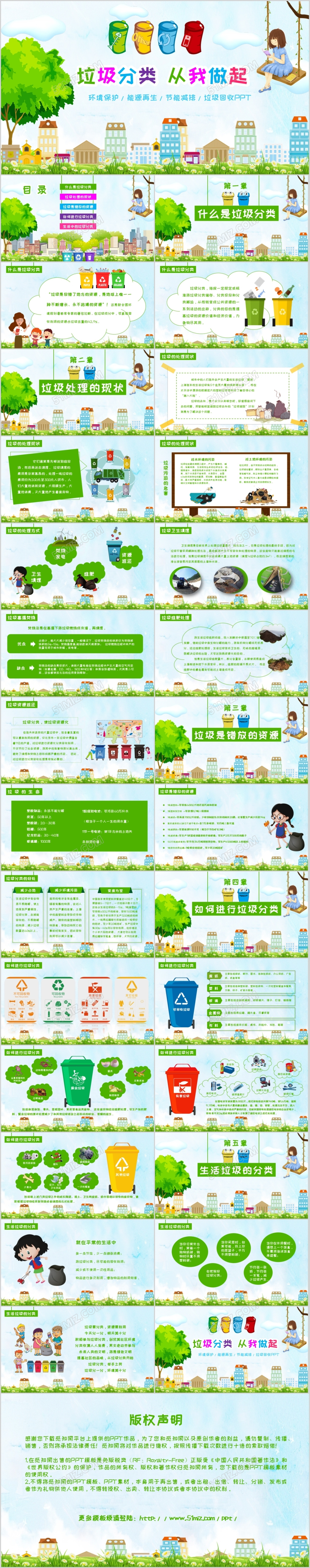 中小学生主题班会爱护环境从我做起做好垃圾分类