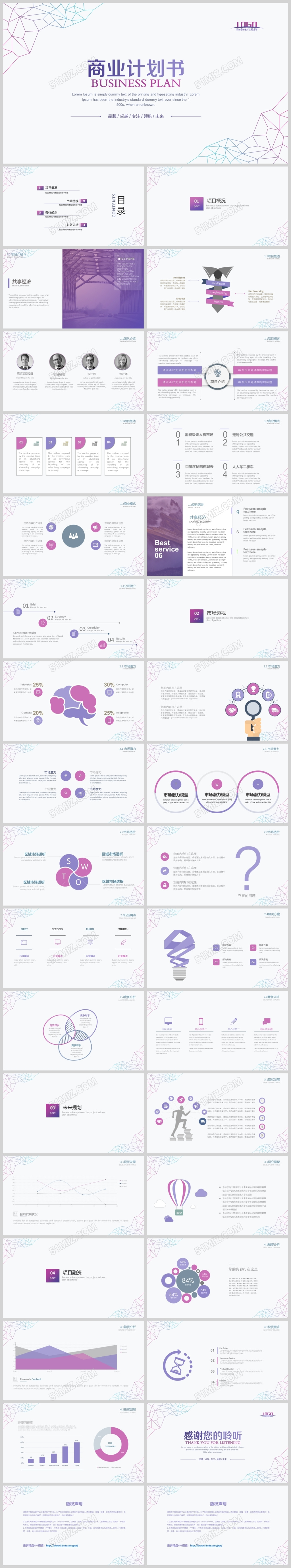 简约创意个性商业计划书创业融资项目投资商业路演企业介绍