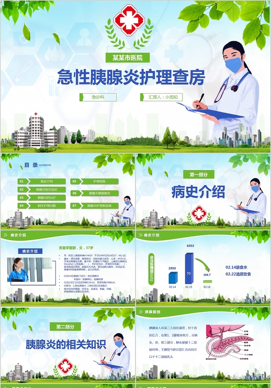 绿色胰腺炎病人医疗护理PPT