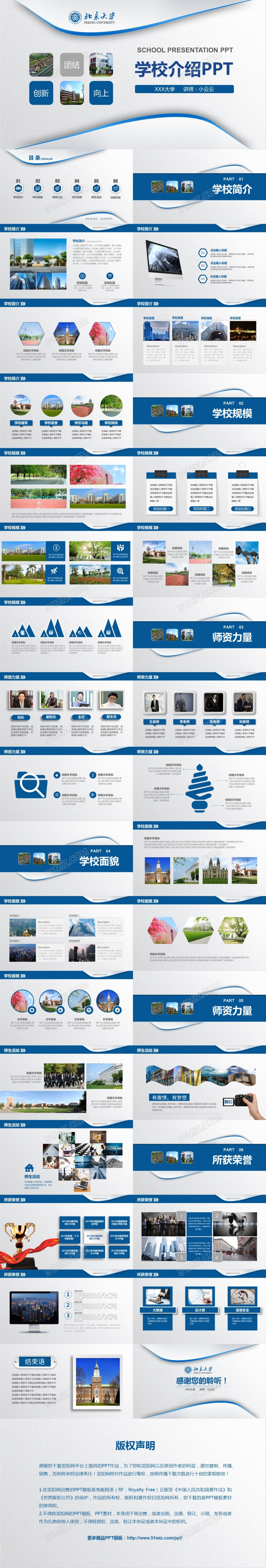 学校招生宣传简介校园评优汇报pp