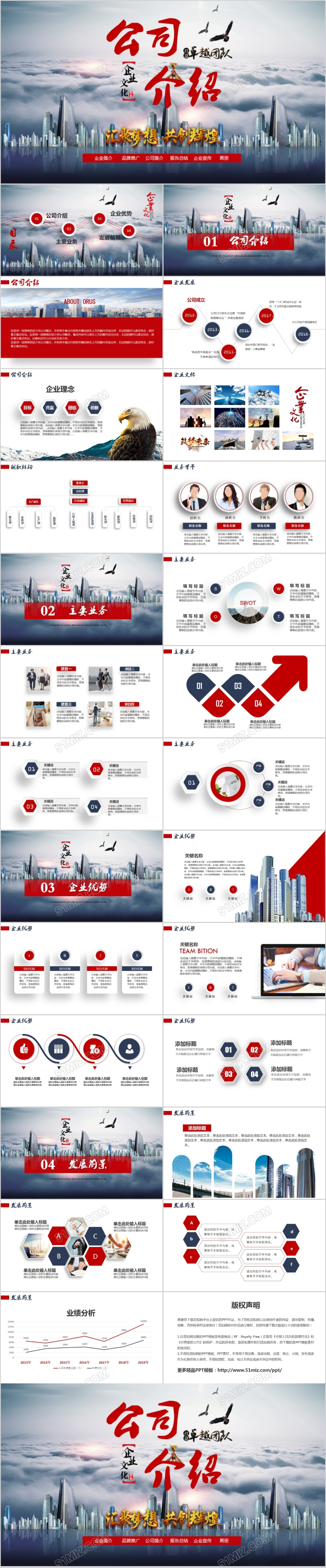 大气商务企业公司介绍企业宣传PPT