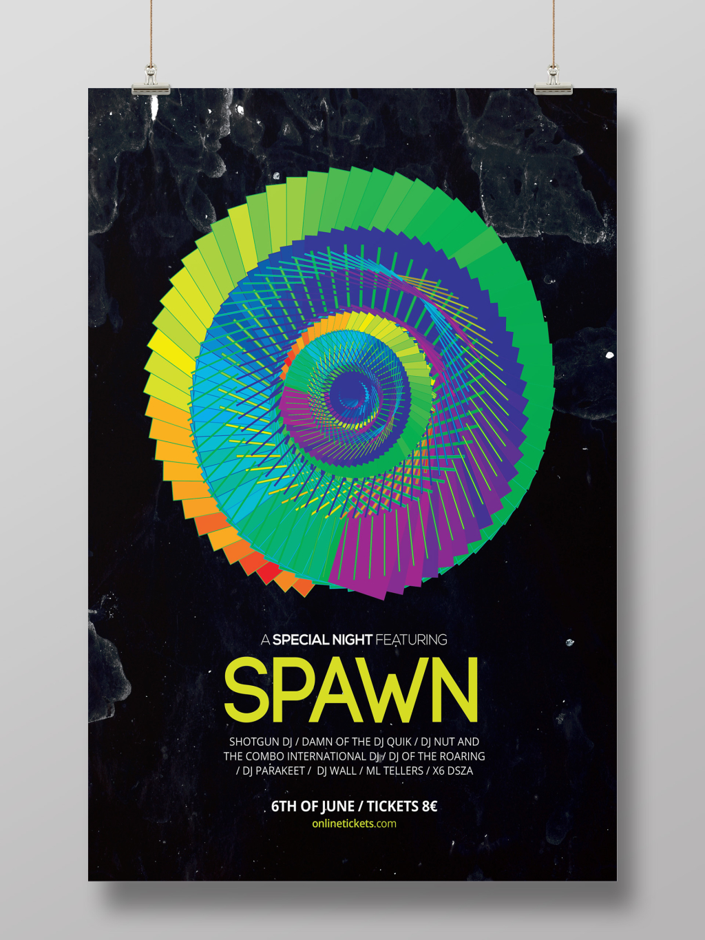 时尚动感抽象艺术海报