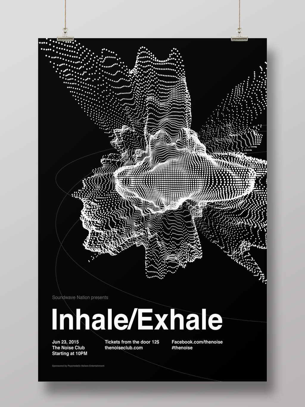 抽象艺术黑白创意风格海报