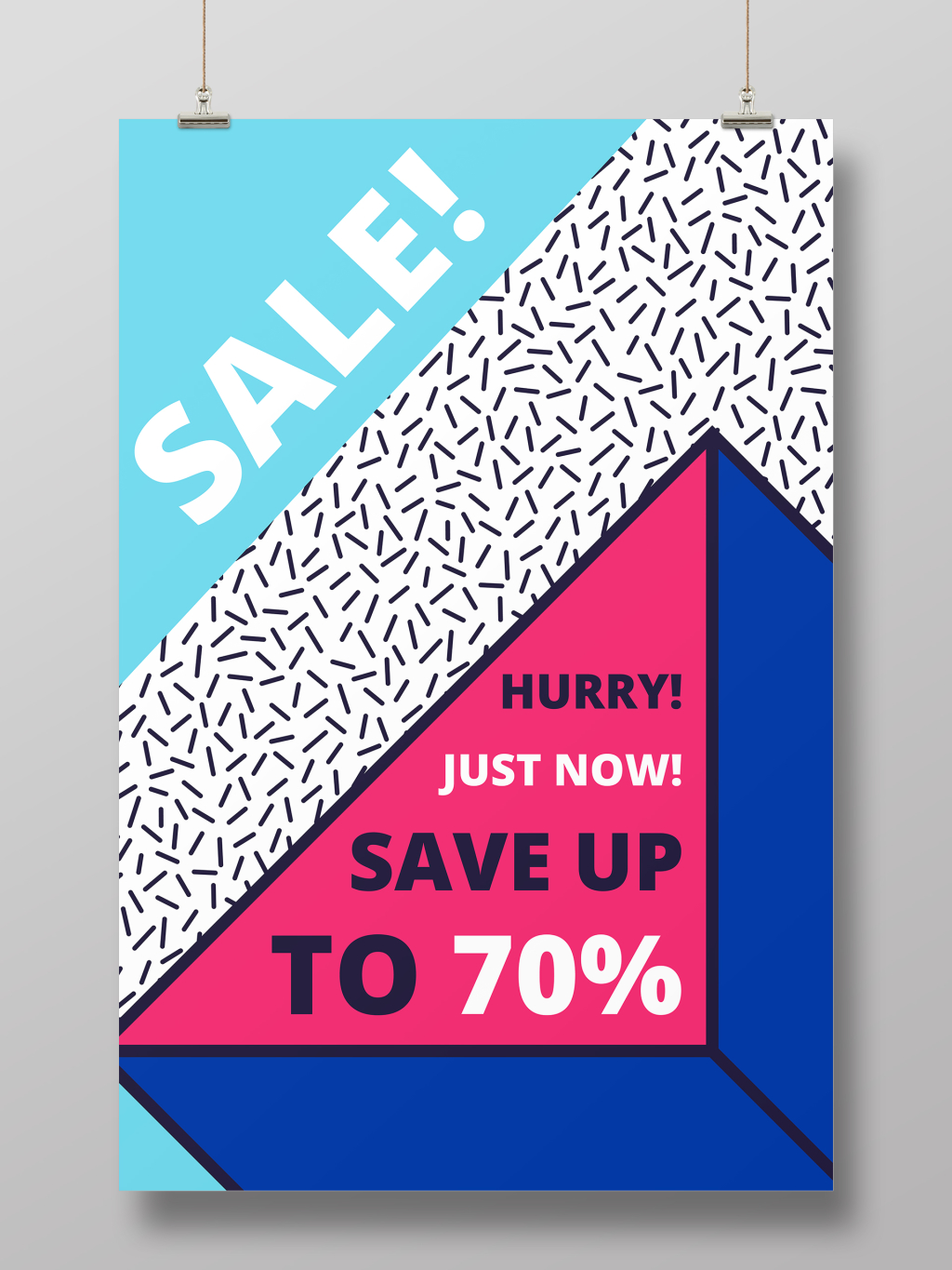 简约创意活动促销海报