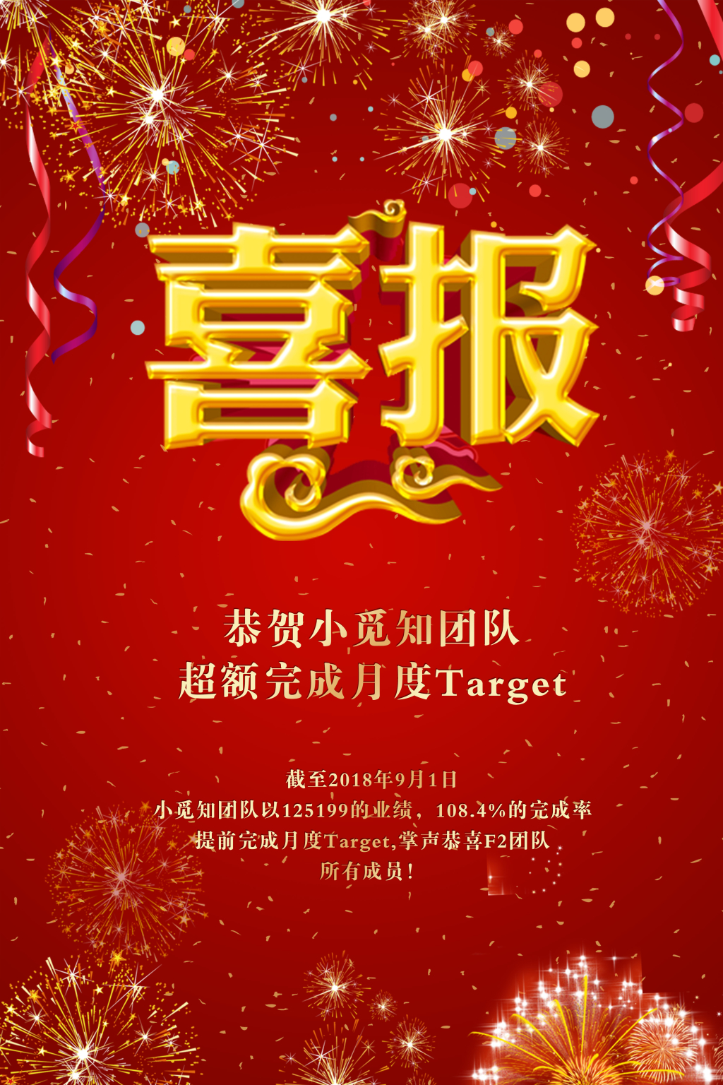 模板获奖红色喜庆喜报海报设计