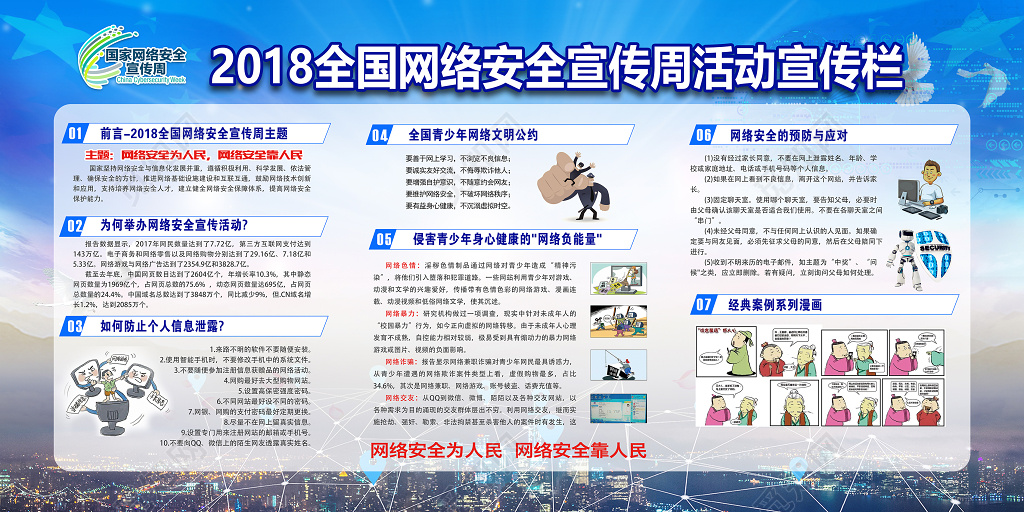网络安全宣传海报