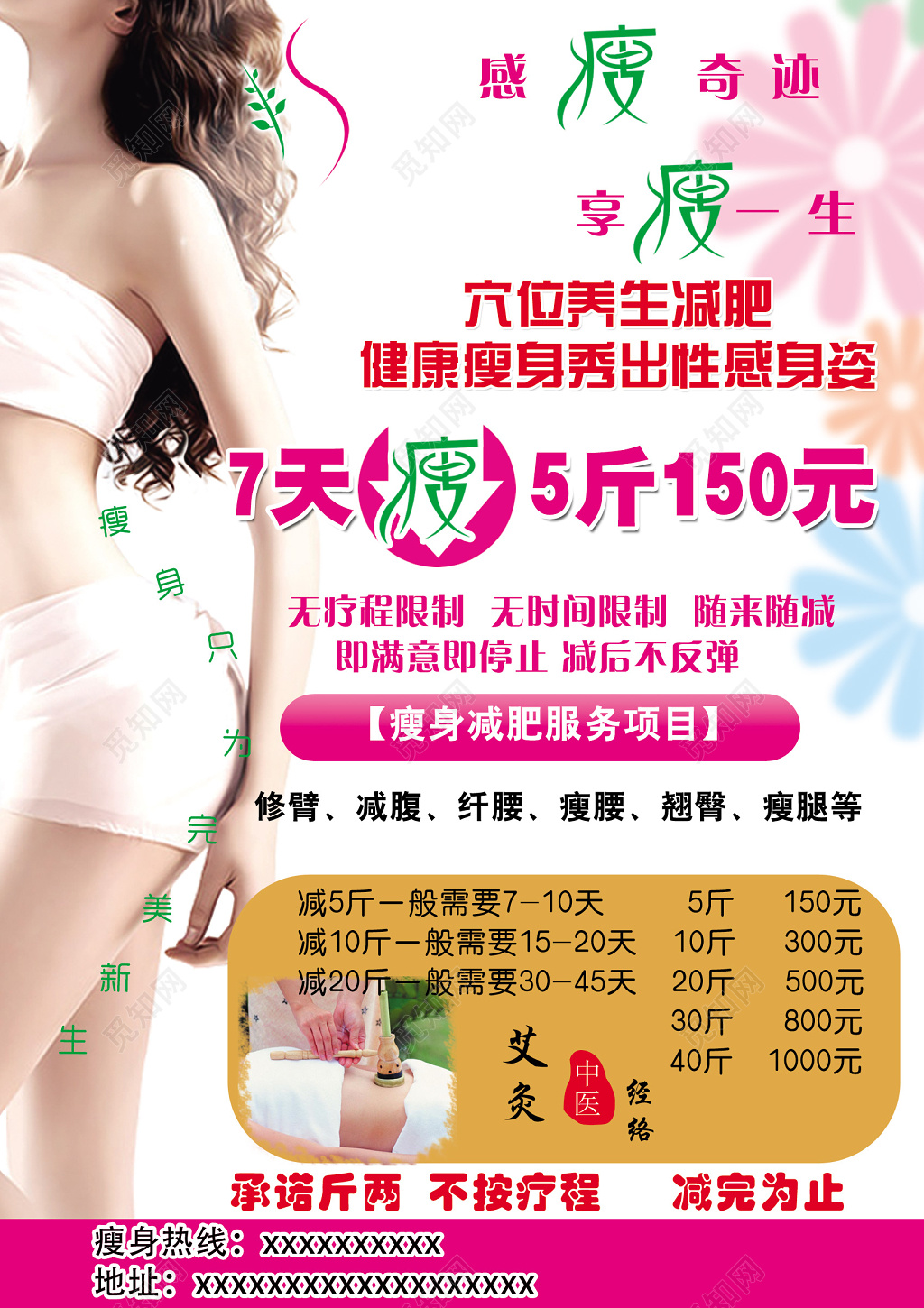 美容美体减肥瘦身psd