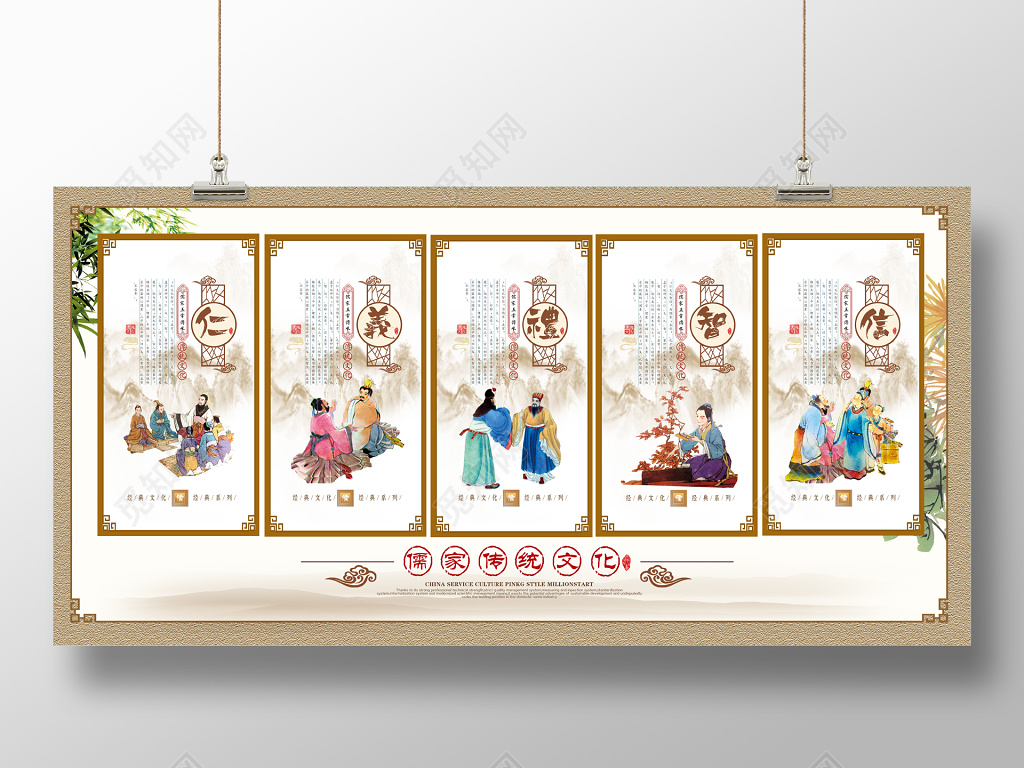 儒家传统文化党建展板