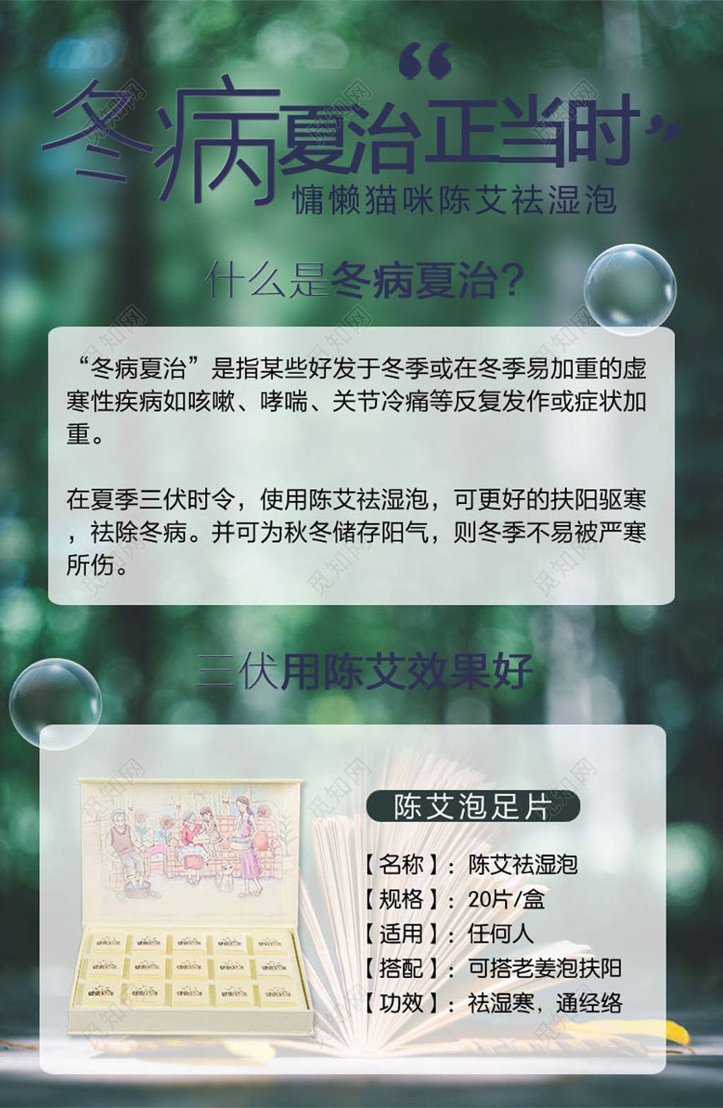 陈艾产品海报模板