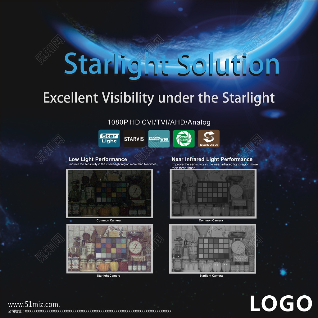 优秀创意黑色背景时尚简约展会海报