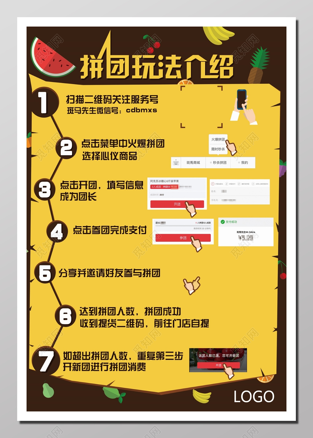 拼团玩法活动海报