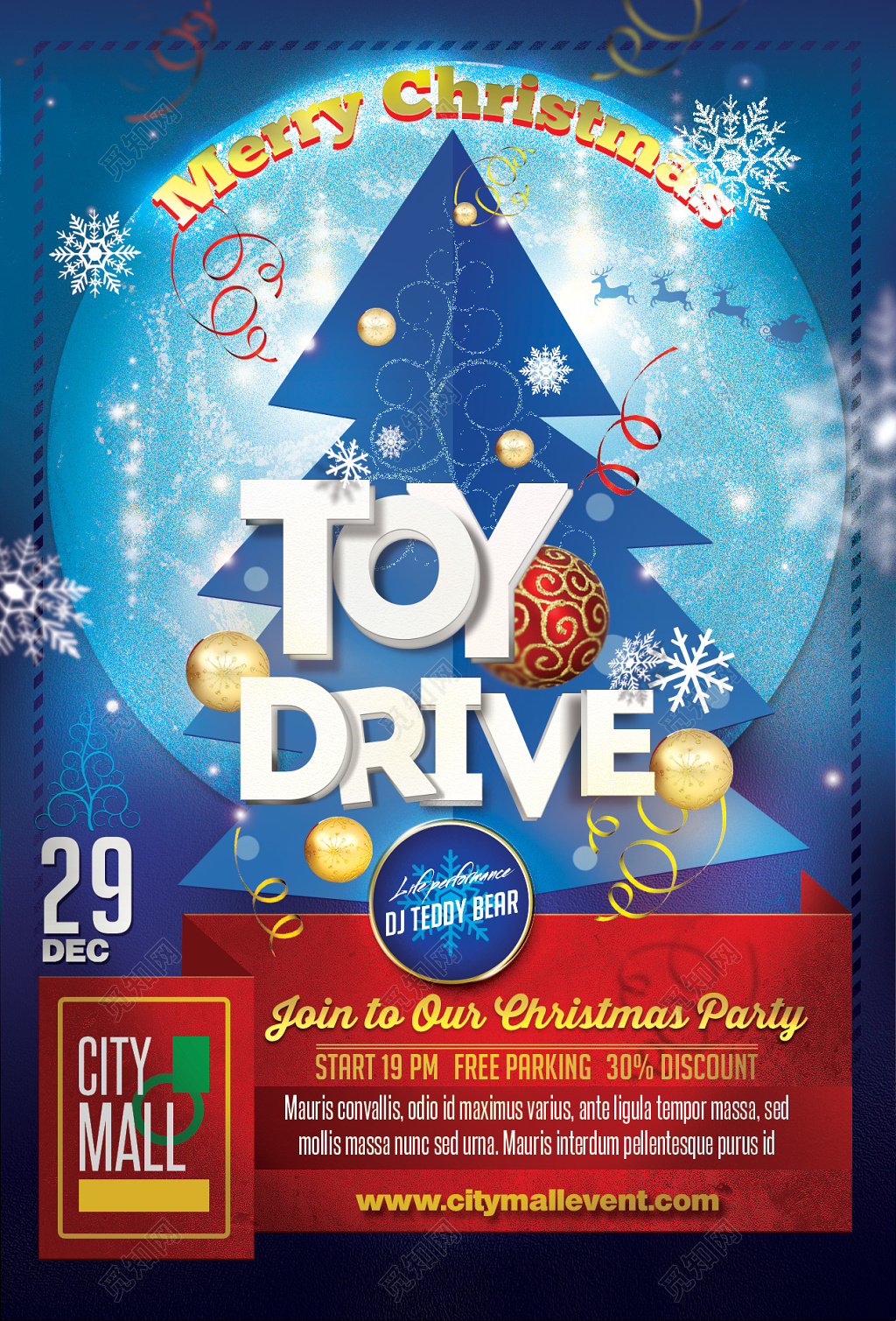 圣诞节圣诞节节日促销海报