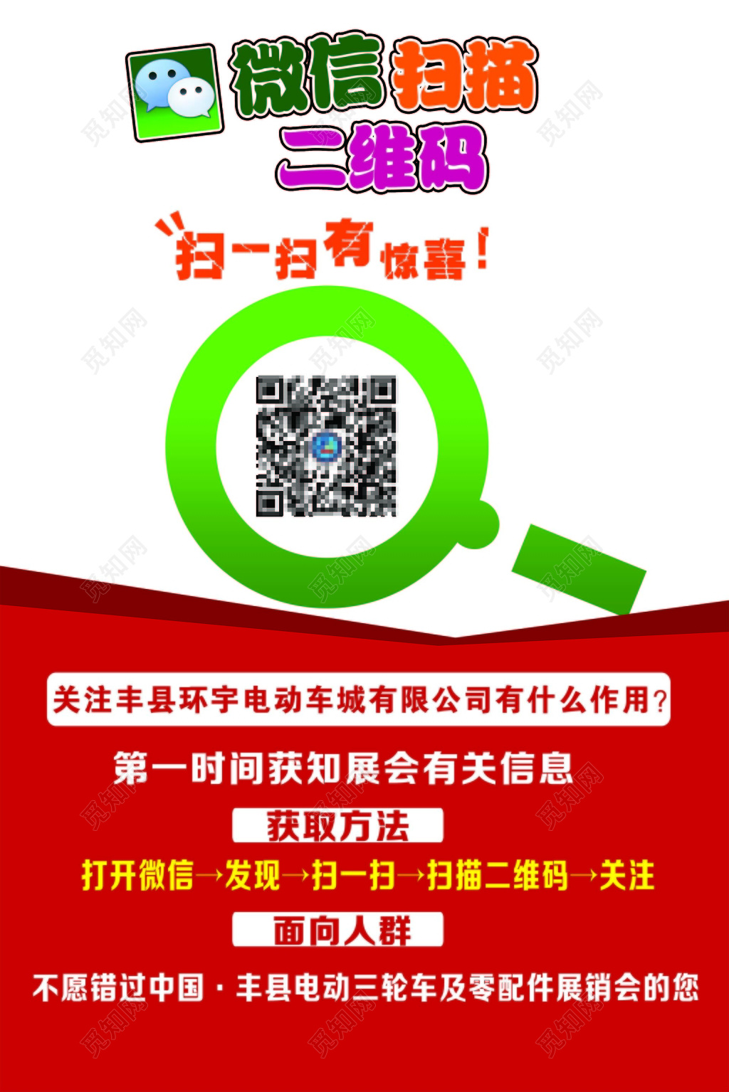 车城展销会微信扫码活动展架