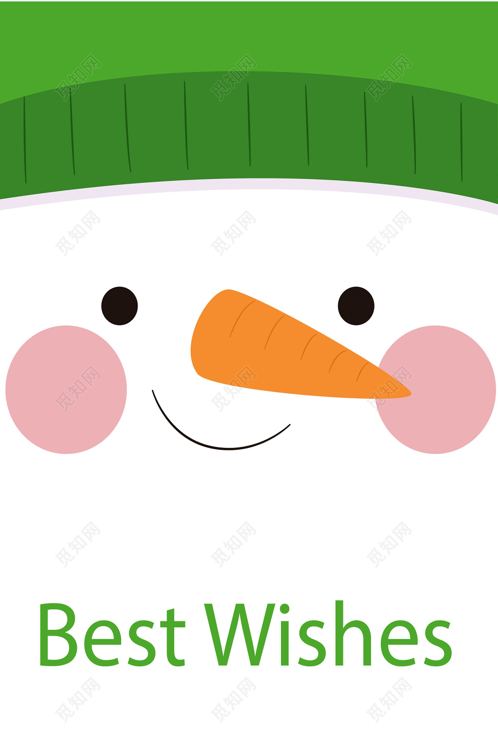 可爱雪人圣诞节圣诞促销圣诞贺卡