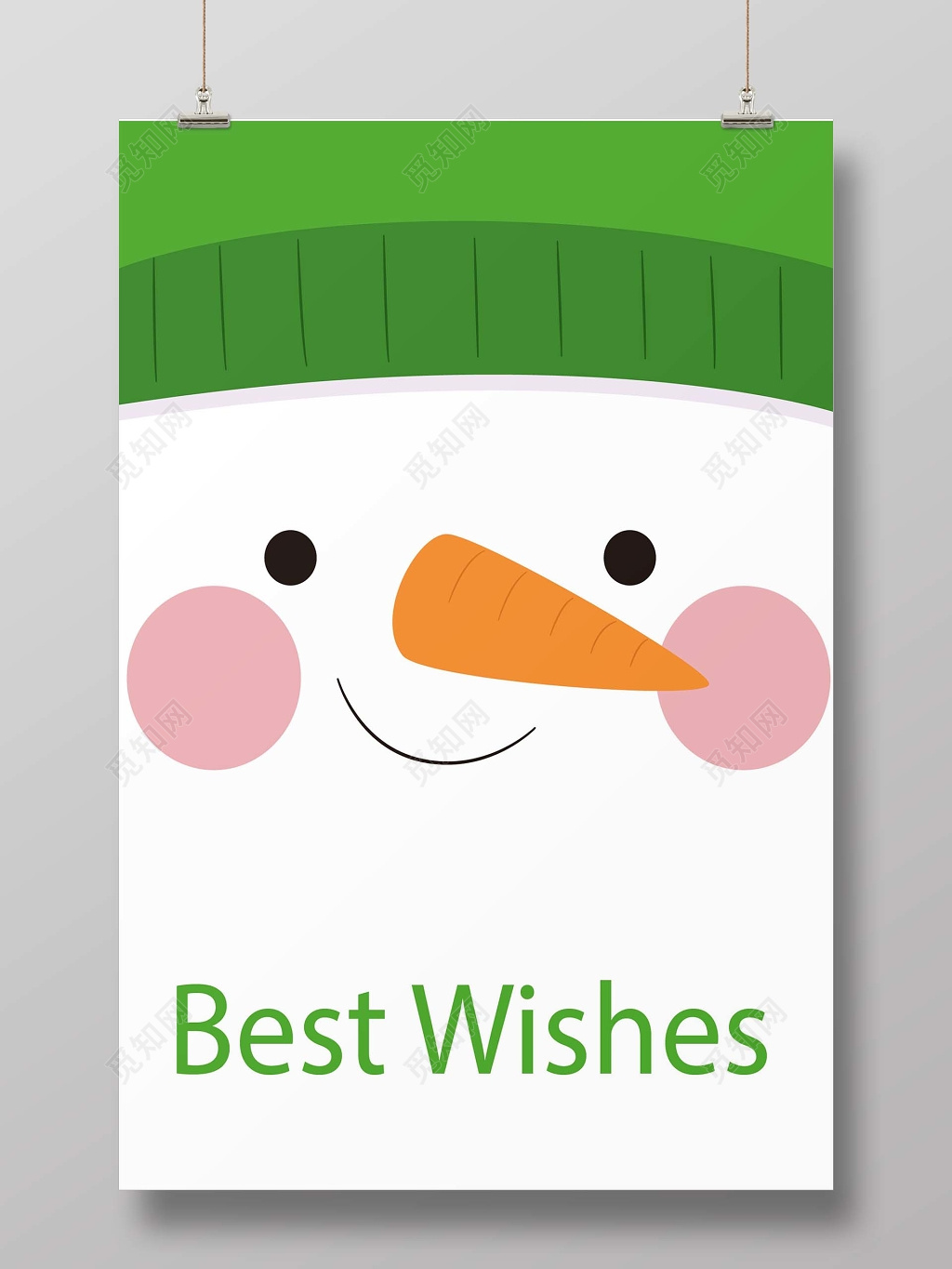 可爱雪人圣诞节圣诞促销圣诞贺卡