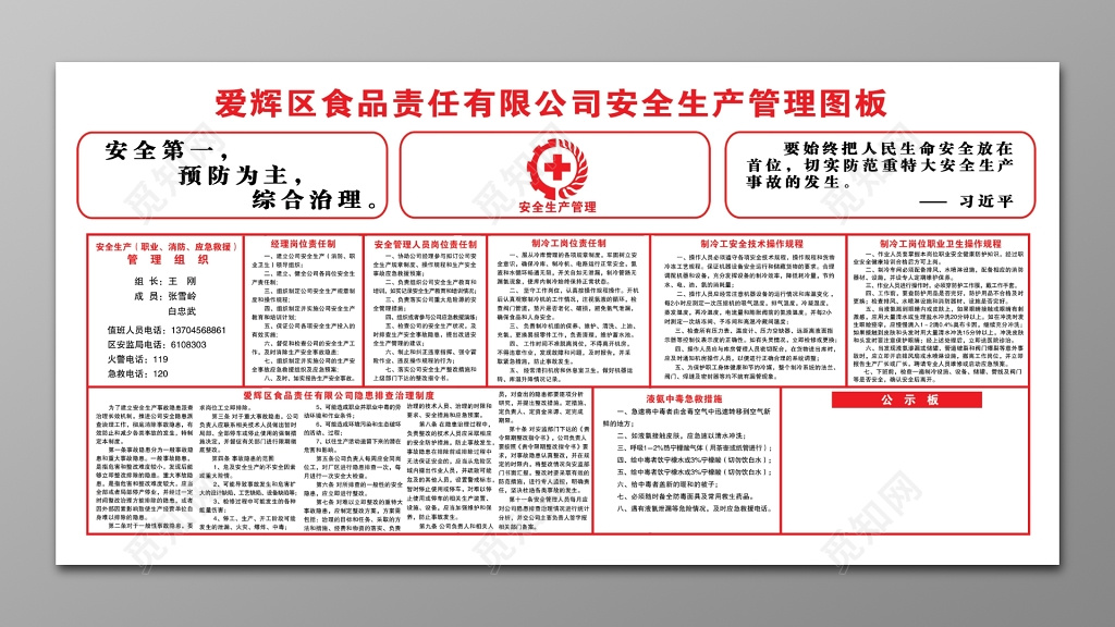 安全生产管理制度图板