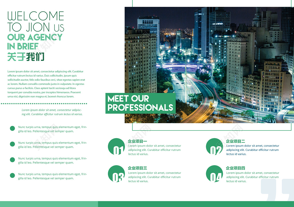 公司介绍企业商务折页企业简介企业宣传三折页设计