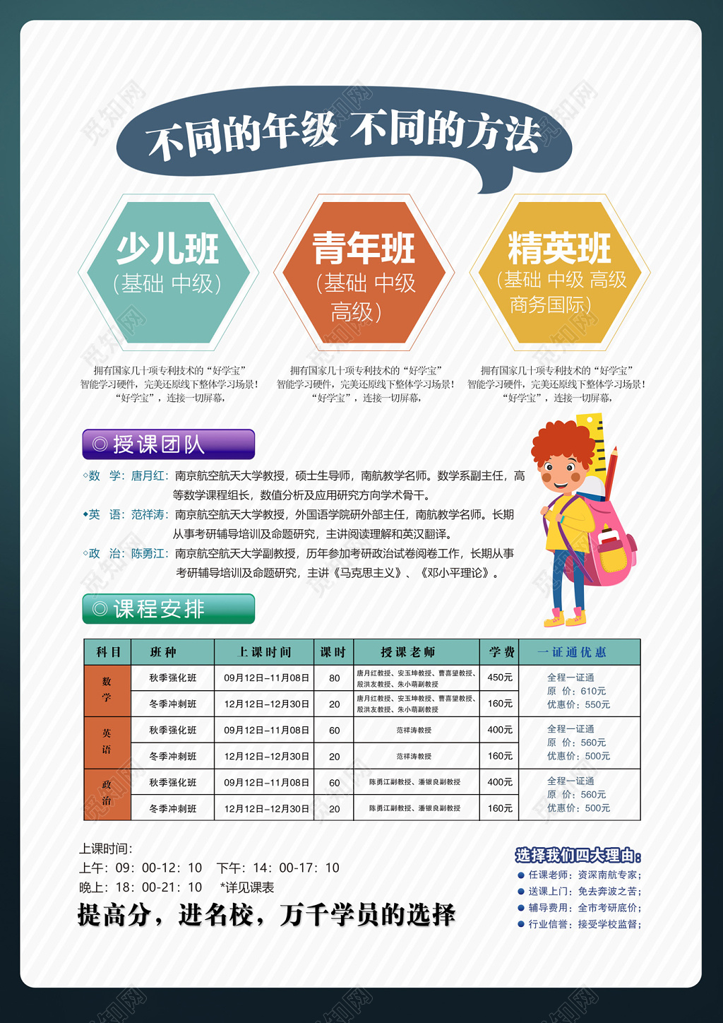   一分之差干掉一千人补习班辅导班培训辅导班招生宣传单设计