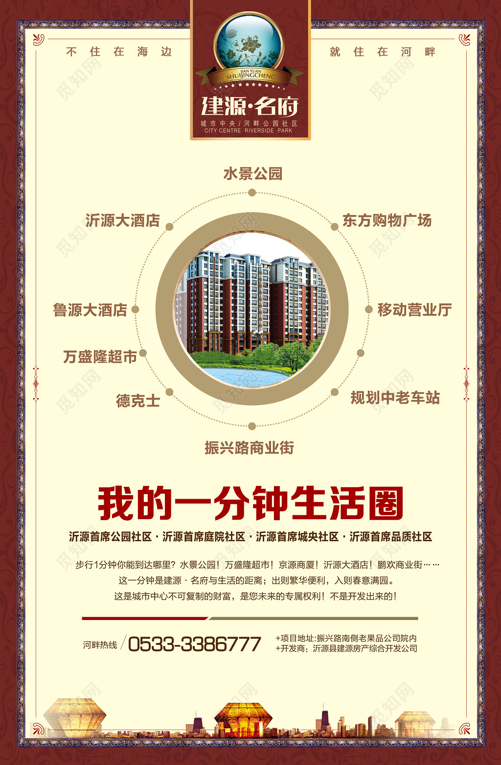 房地产楼房销售海报