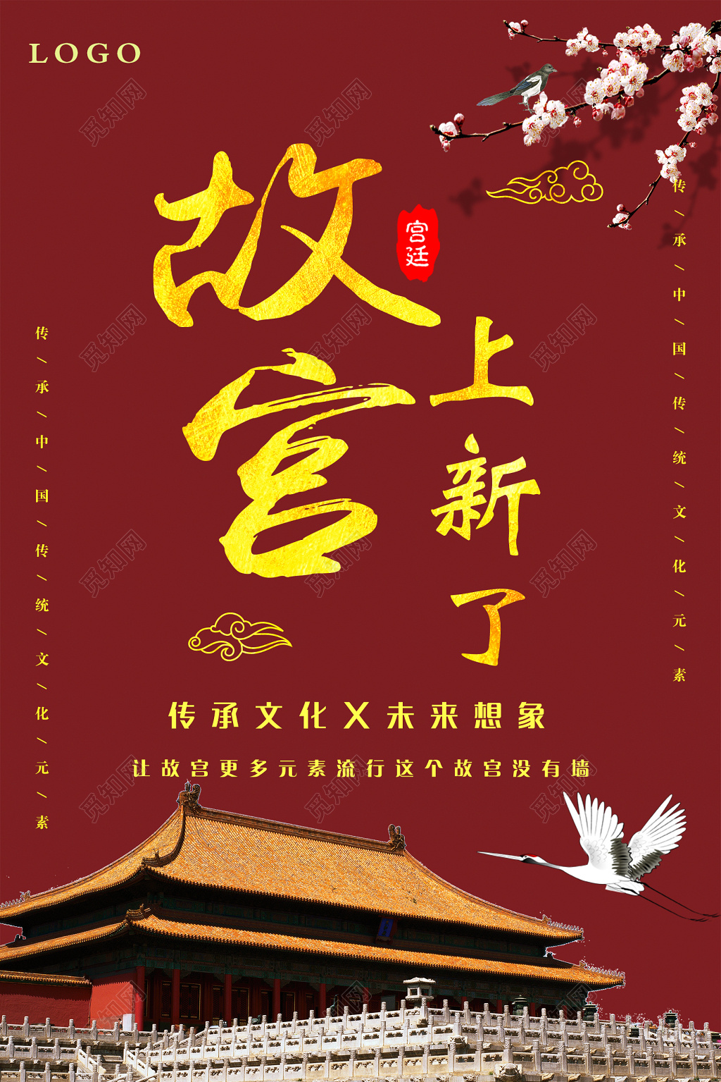 中国传统文化故宫上新了博物馆海报