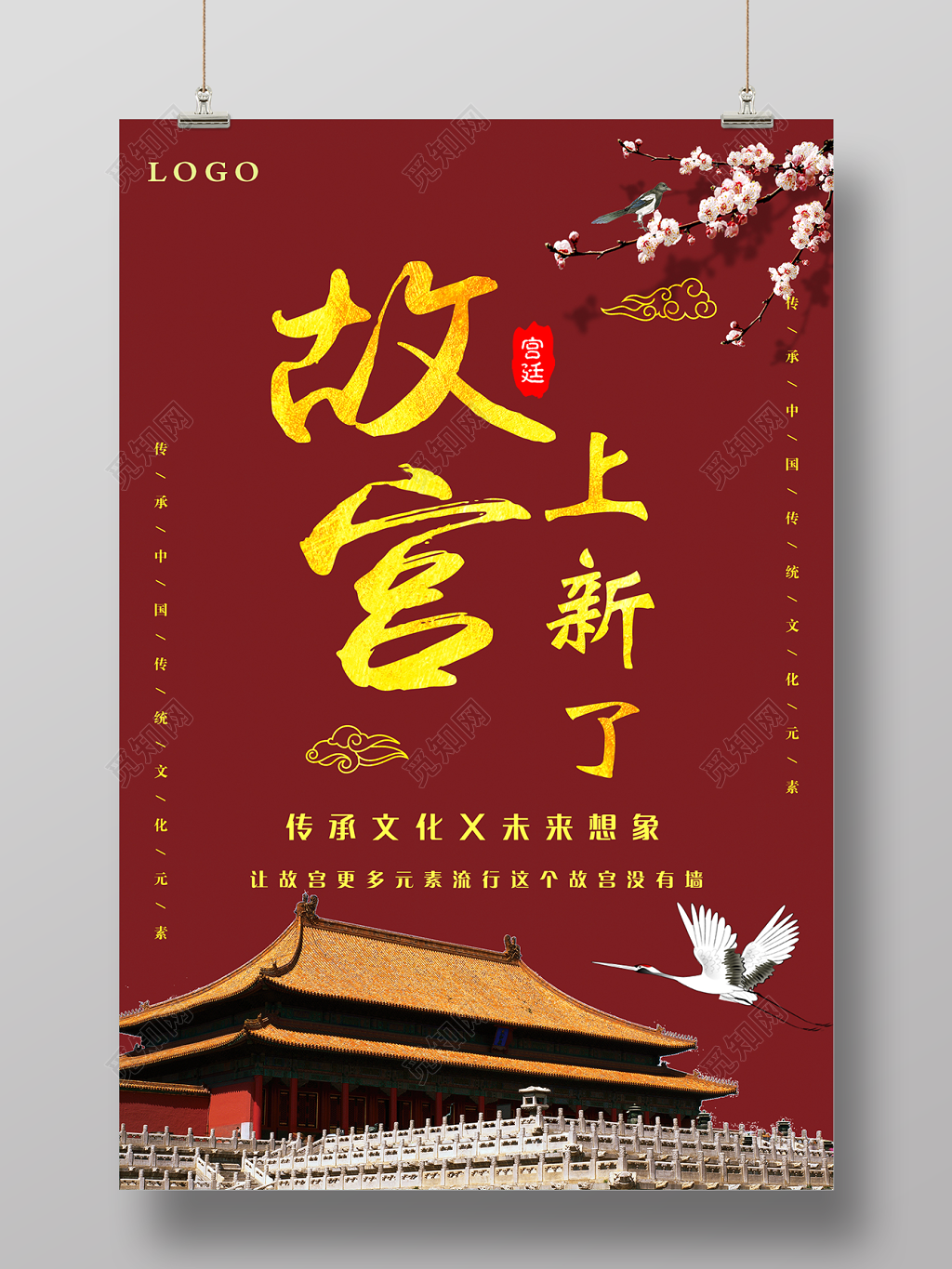 中国传统文化故宫上新了博物馆海报