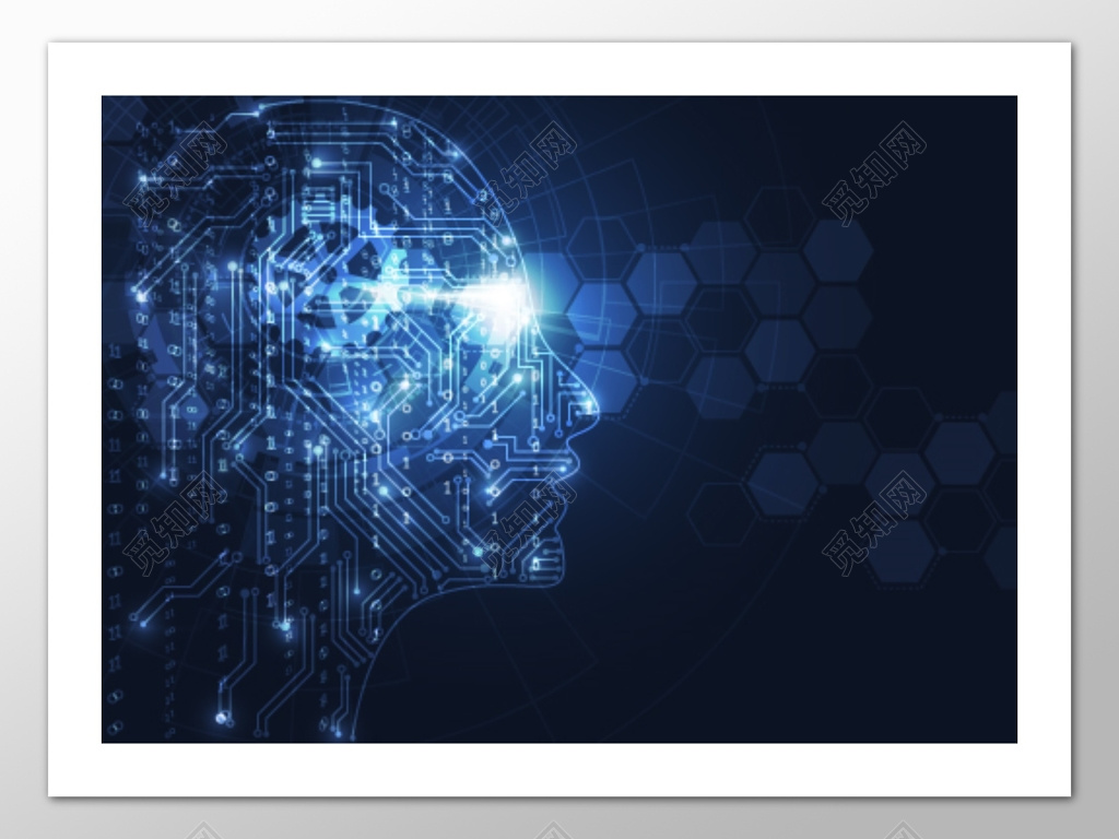 炫彩科技人脑海报背景