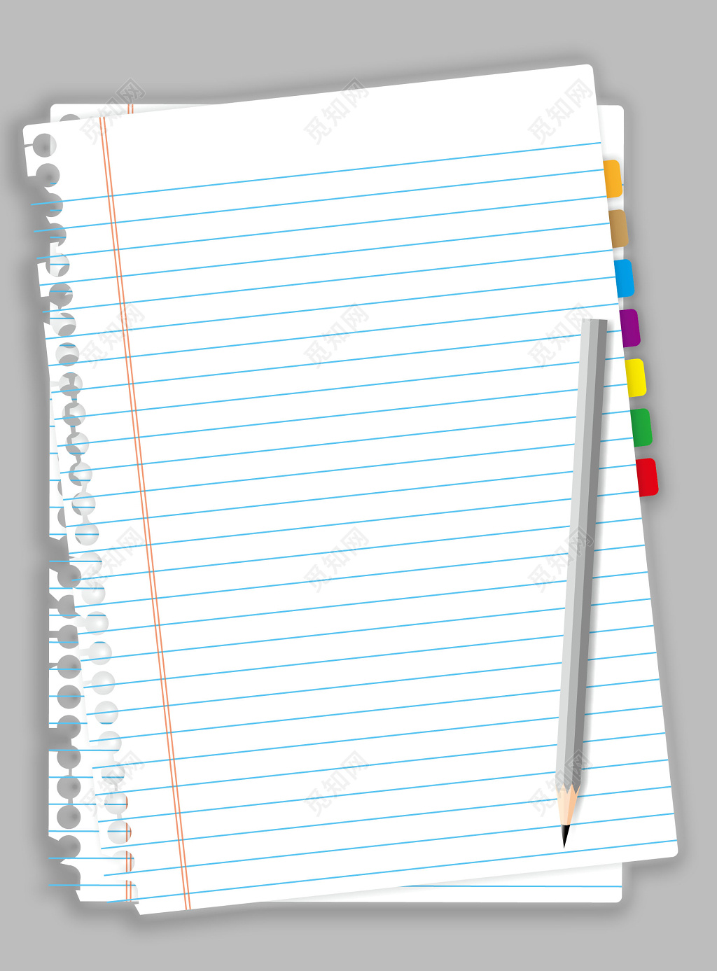 仿笔记本页面信纸