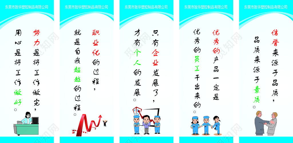 公司文化墙生产管理制度宣传标语
