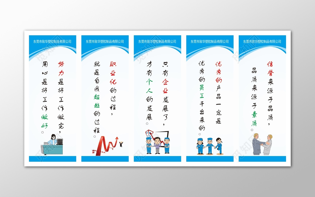 公司文化墙生产管理制度宣传标语