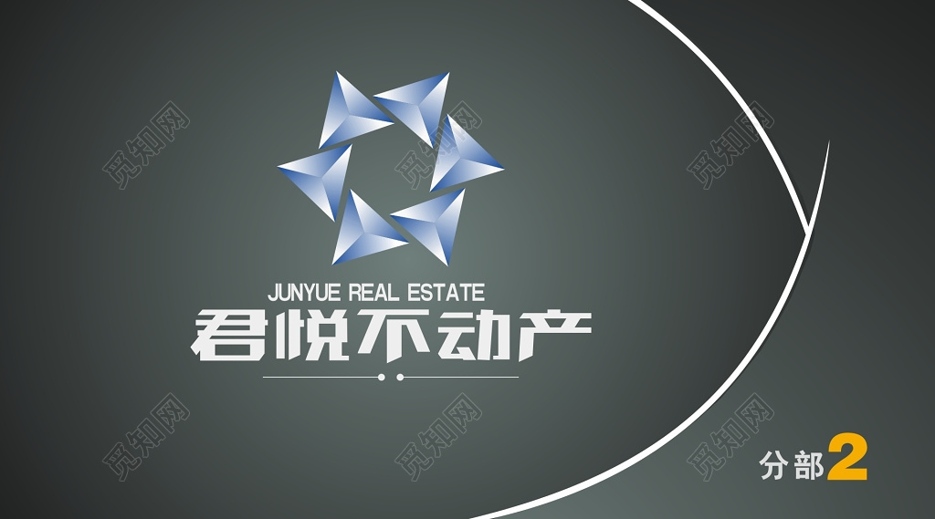 高端时尚房产不动产中介名片